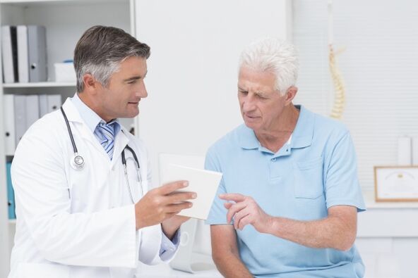 The doctor prescribes treatment for chronic prostatitis.